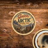 Gates of the Arctic National Park Ceramic Coaster – 4" Round