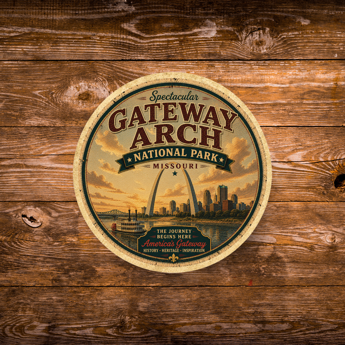 Gateway Arch National Park Magnet