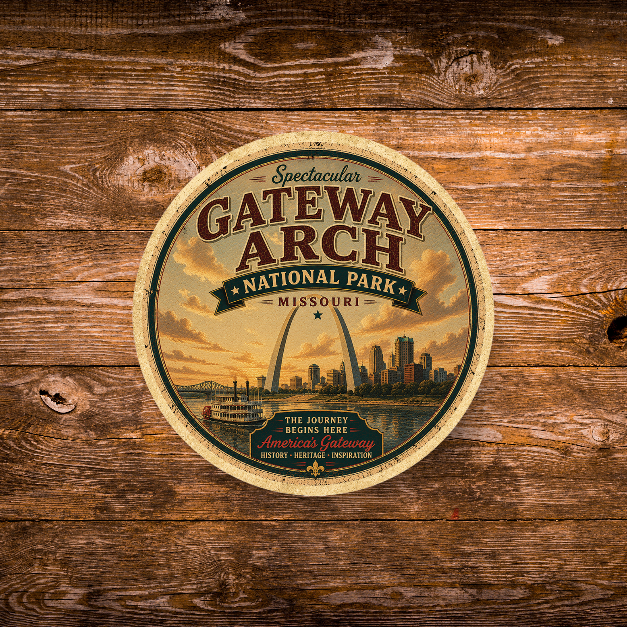 Gateway Arch National Park Magnet