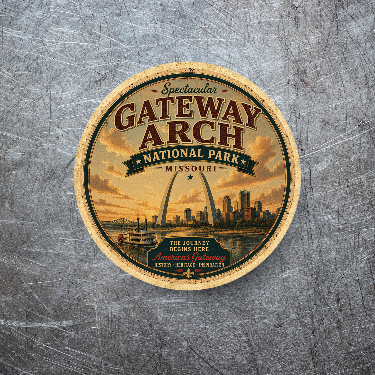 Gateway Arch National Park Magnet