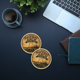 Gateway Arch National Park Ceramic Coaster – 4" Round