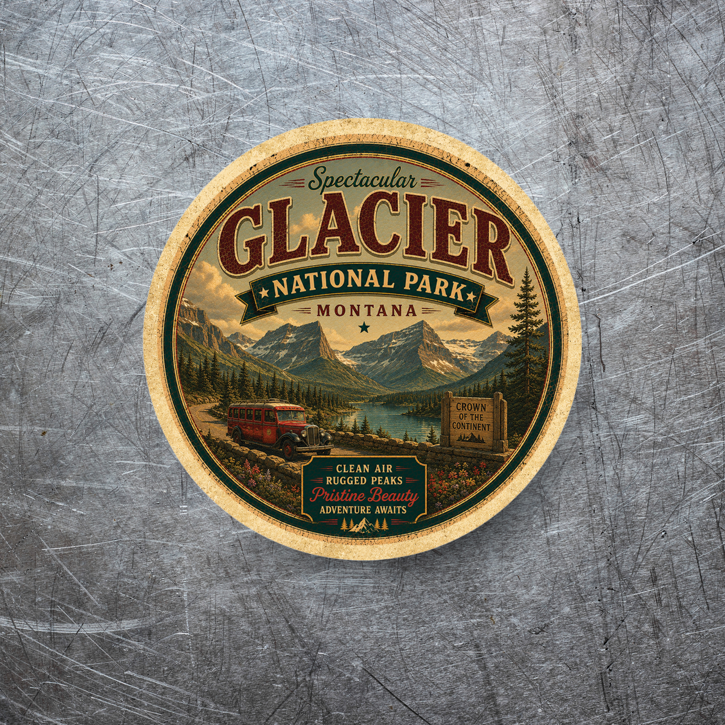 Glacier National Park Magnet
