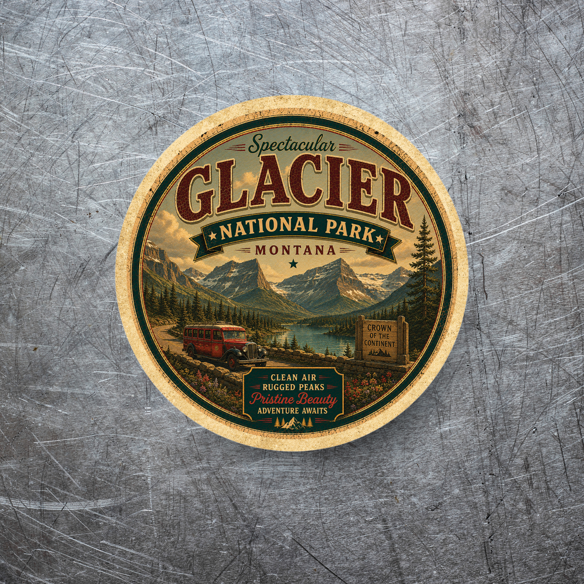 Glacier National Park Magnet
