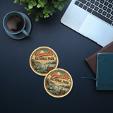 Glacier Bay National Park Ceramic Coaster – 4" Round