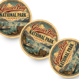 Glacier Bay National Park Ceramic Coaster – 4" Round
