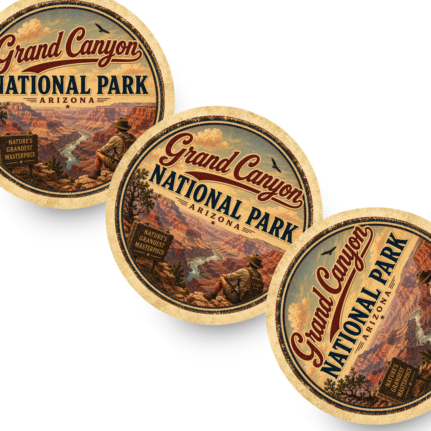 Grand Canyon National Park Ceramic Coaster – 4" Round
