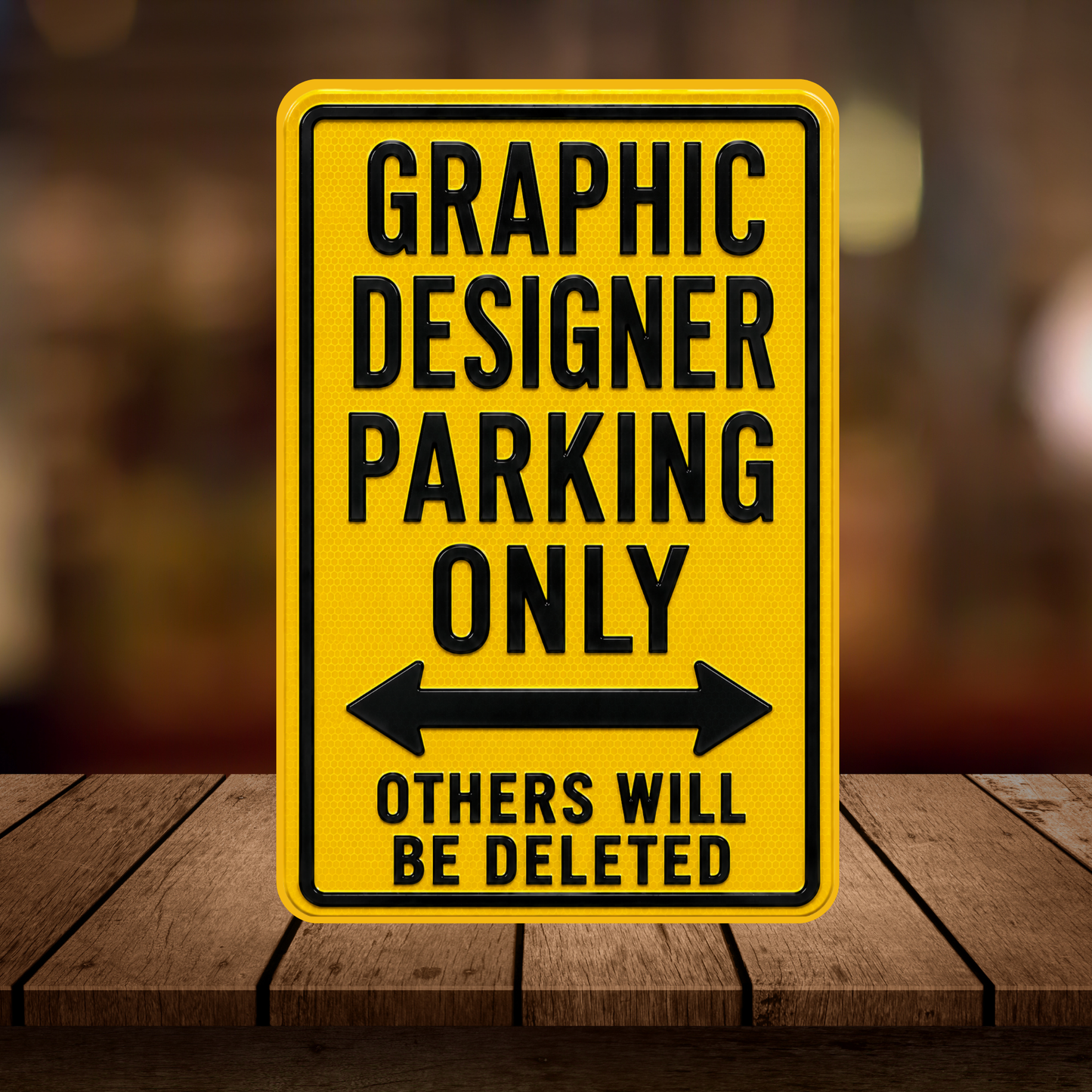 Graphic Designer Parking Sign