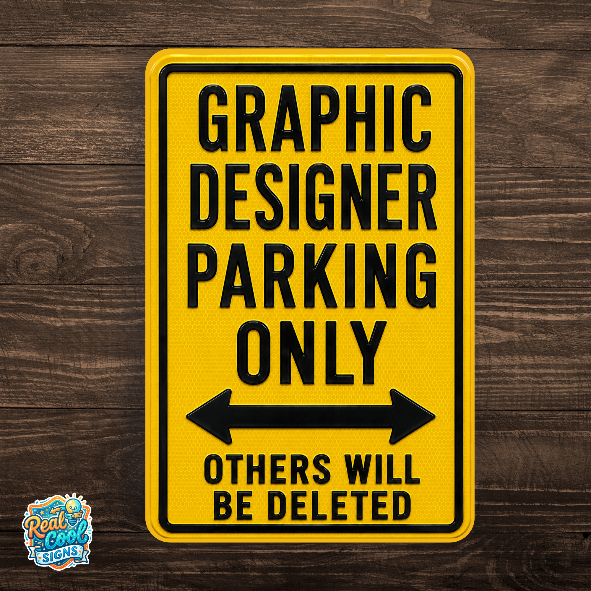 Graphic Designer Parking Sign