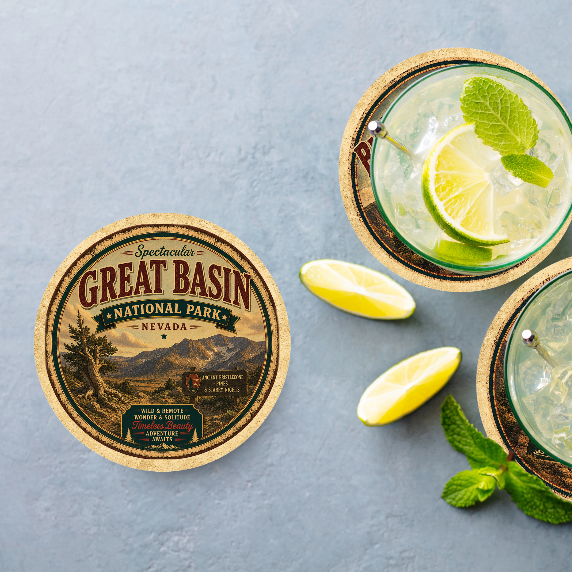 Great Basin National Park Ceramic Coaster – 4" Round