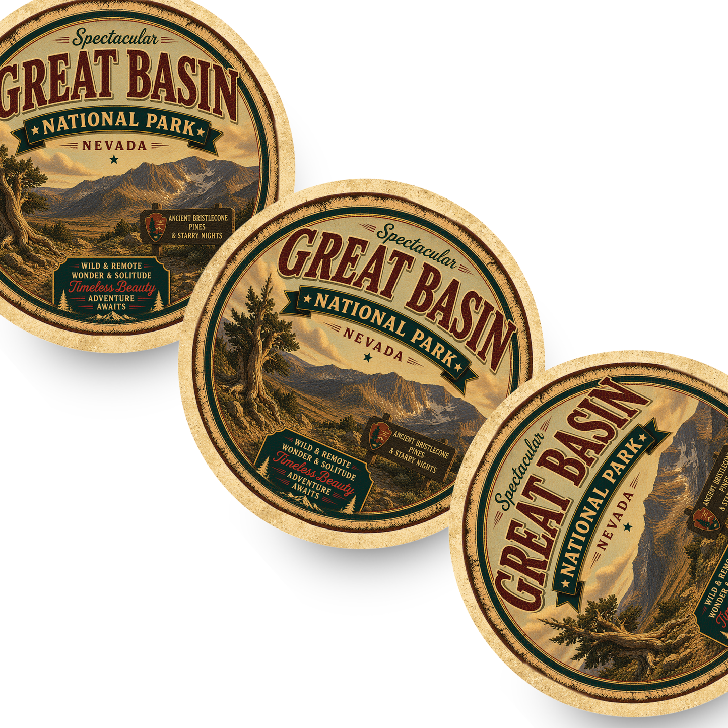 Great Basin National Park Ceramic Coaster – 4" Round