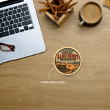 Great Sand Dunes National Park Ceramic Coaster – 4" Round