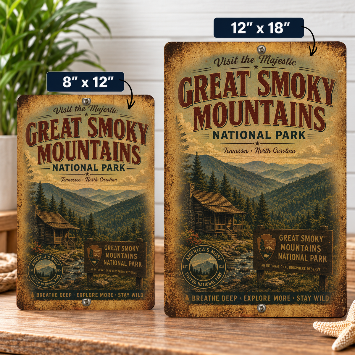 Great Smoky Mountain National Park Sign