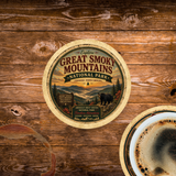 Great Smoky Mountains National Park Ceramic Coaster – 4" Round