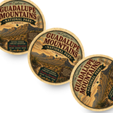 Guadalupe Mountains National Park Ceramic Coaster – 4" Round