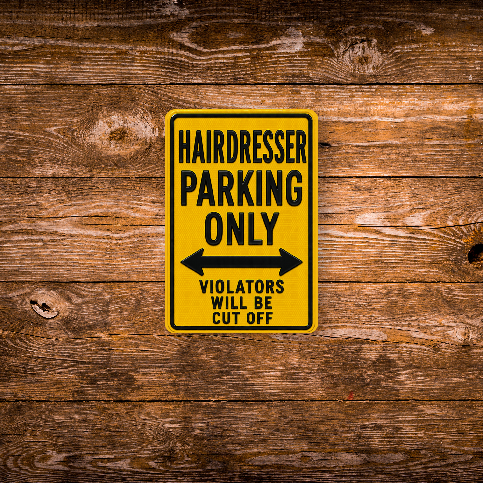 Hairdresser Parking Sign Magnet