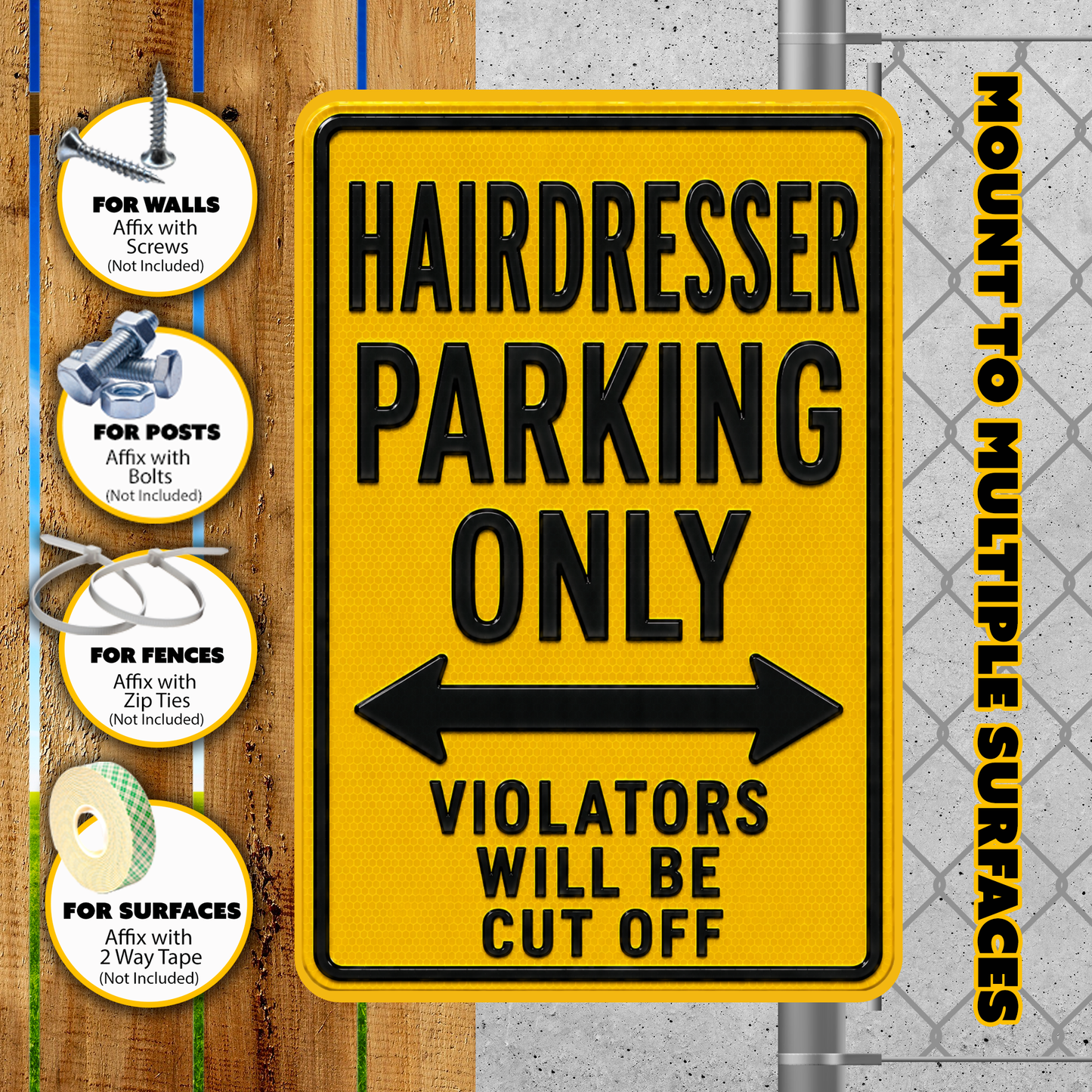 Hairdresser Parking Sign