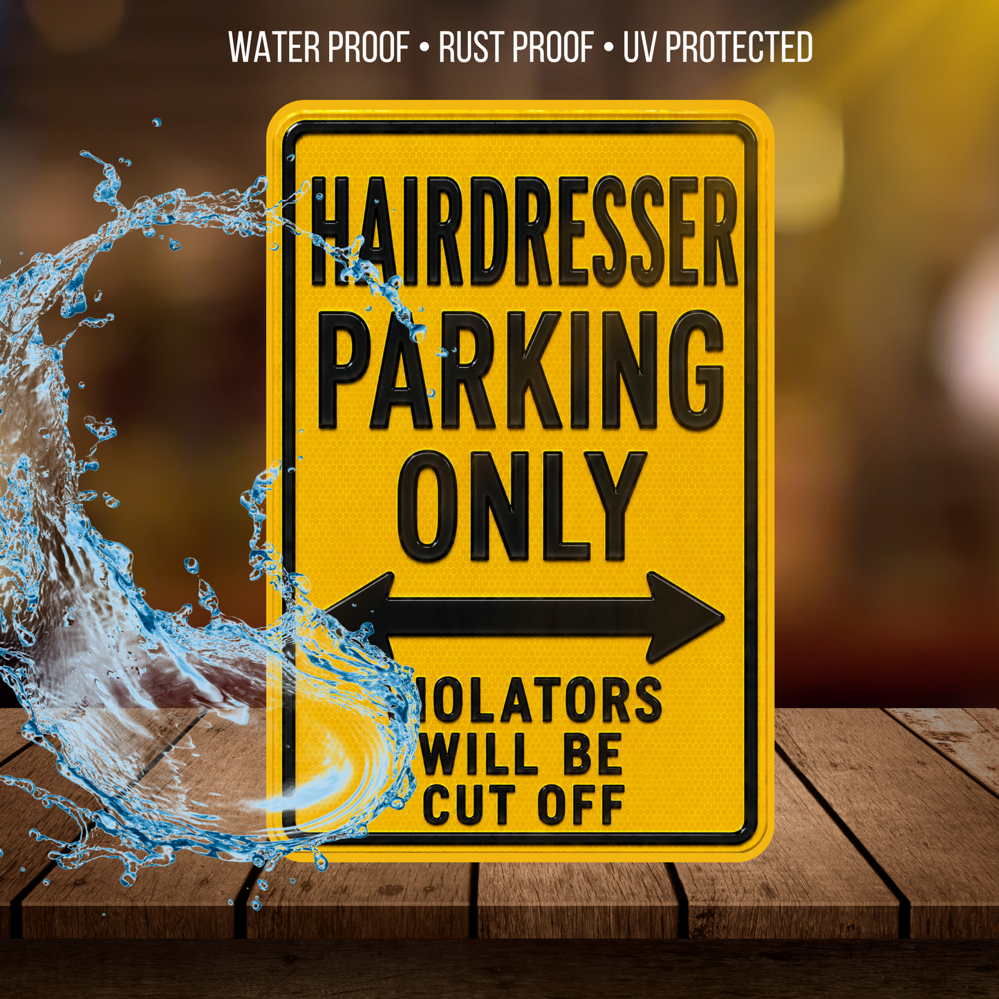 Hairdresser Parking Sign
