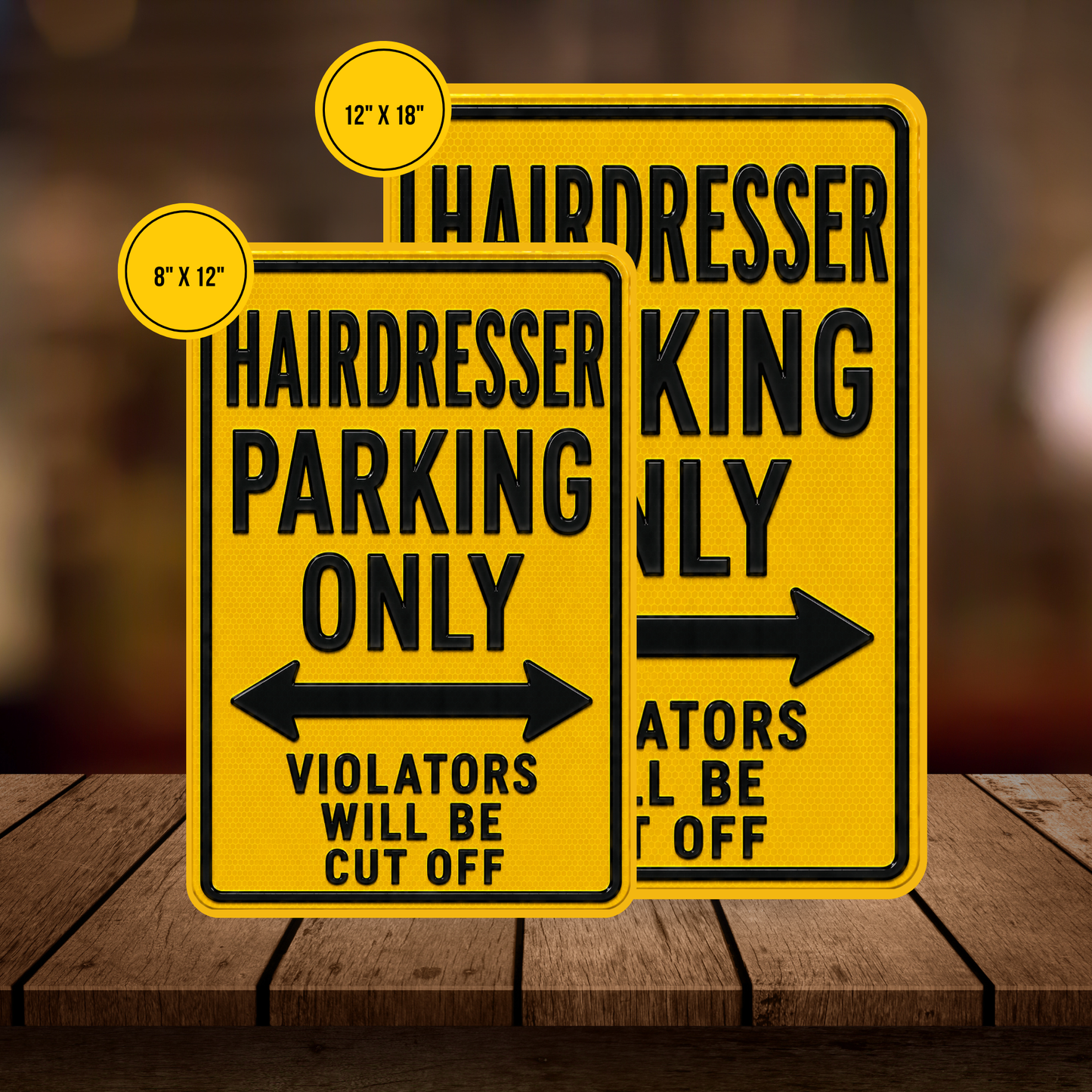 Hairdresser Parking Sign
