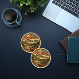 Hot Springs National Park Ceramic Coaster – 4" Round