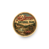 Hot Springs National Park Ceramic Coaster – 4" Round