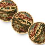 Hot Springs National Park Ceramic Coaster – 4" Round
