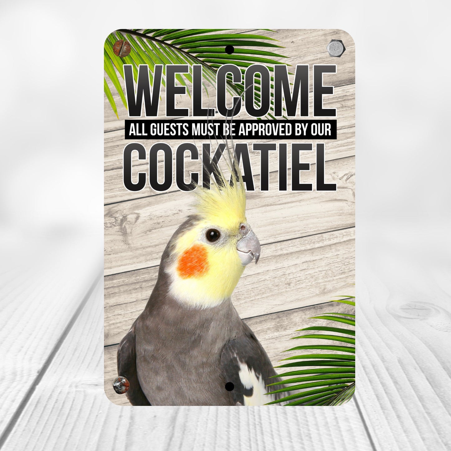 Funny Cockatiel Sign