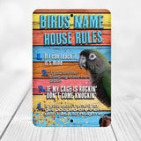 Rustic Green Cheek Conure Sign