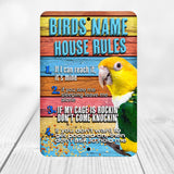 Custom White Belly Caique Sign