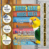 Funny White Belly Caique Sign