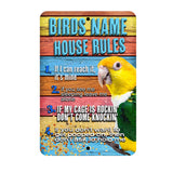 Personalized White Belly Caique Sign