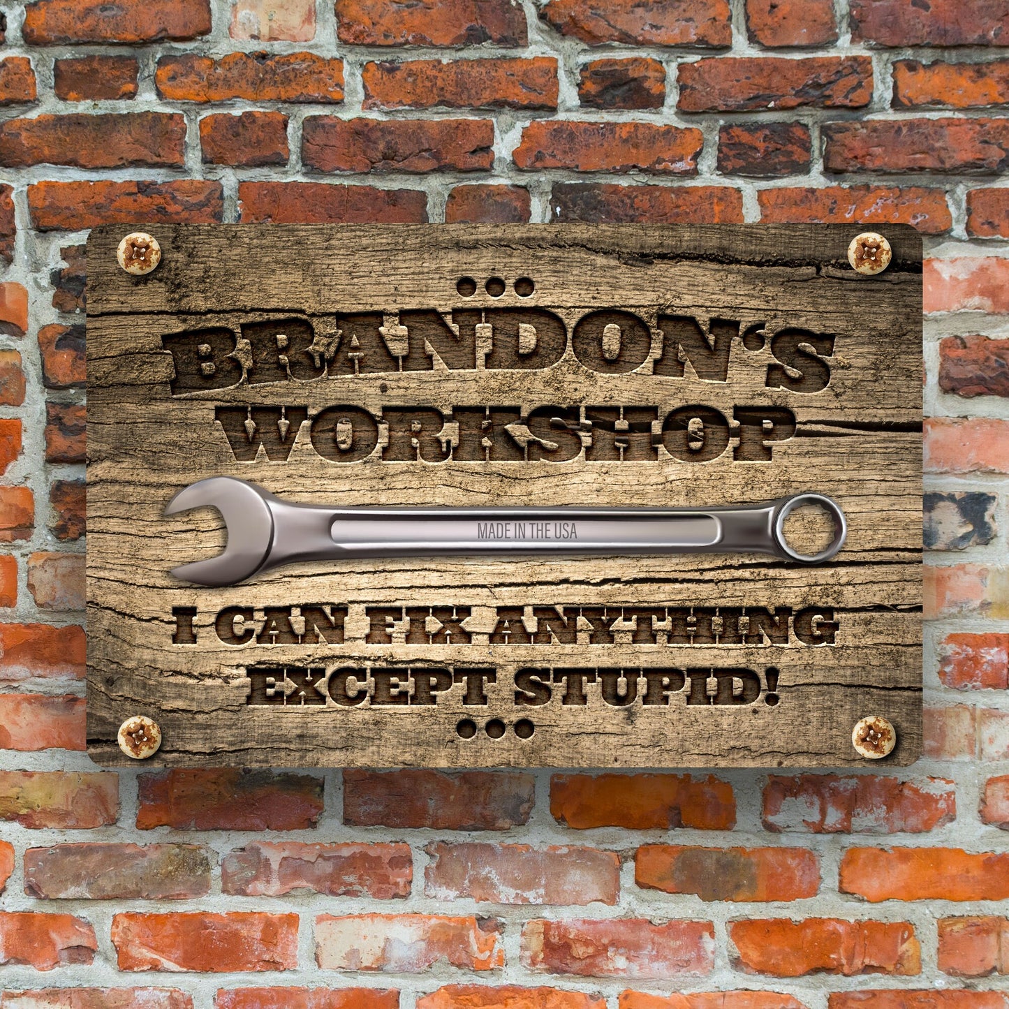 Personalized Workshop Sign