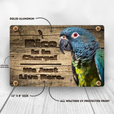 Personalized Pionus Parrot Sign