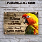 Personalized Sun Conure Sign