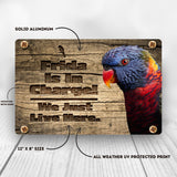 Rainbow Lorikeet Sign
