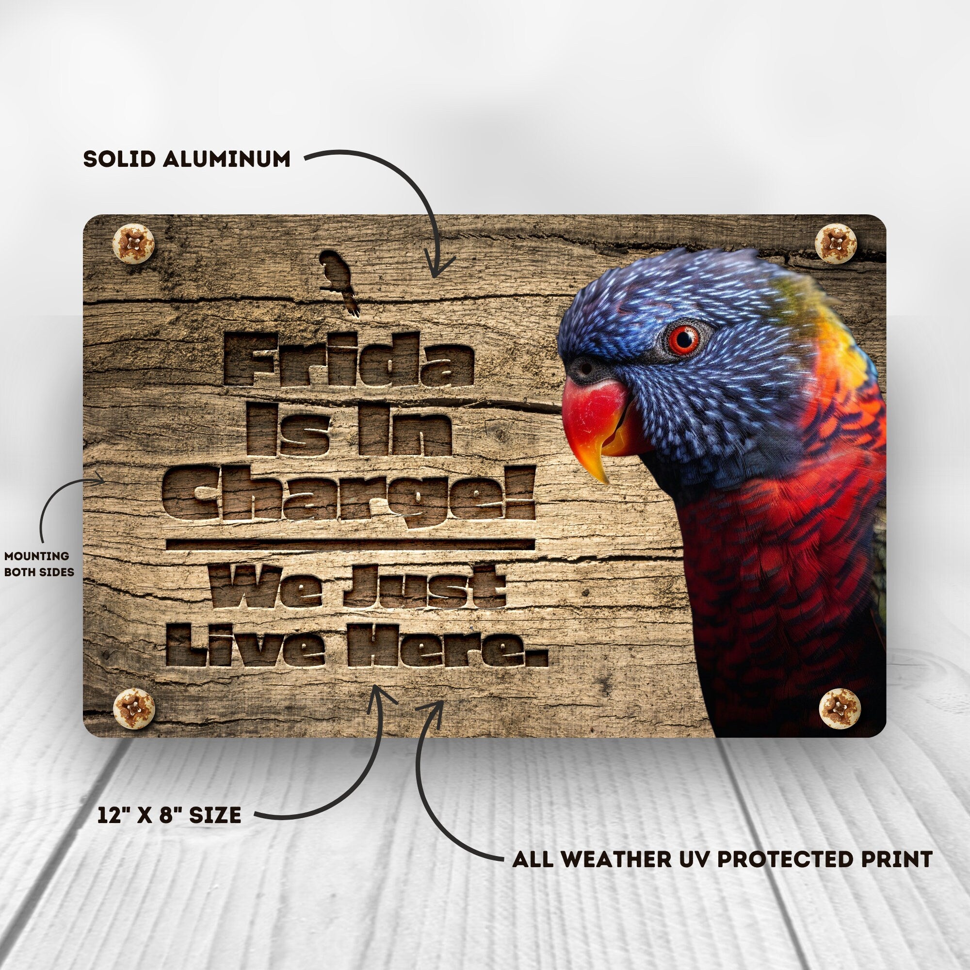 Rainbow Lorikeet Sign