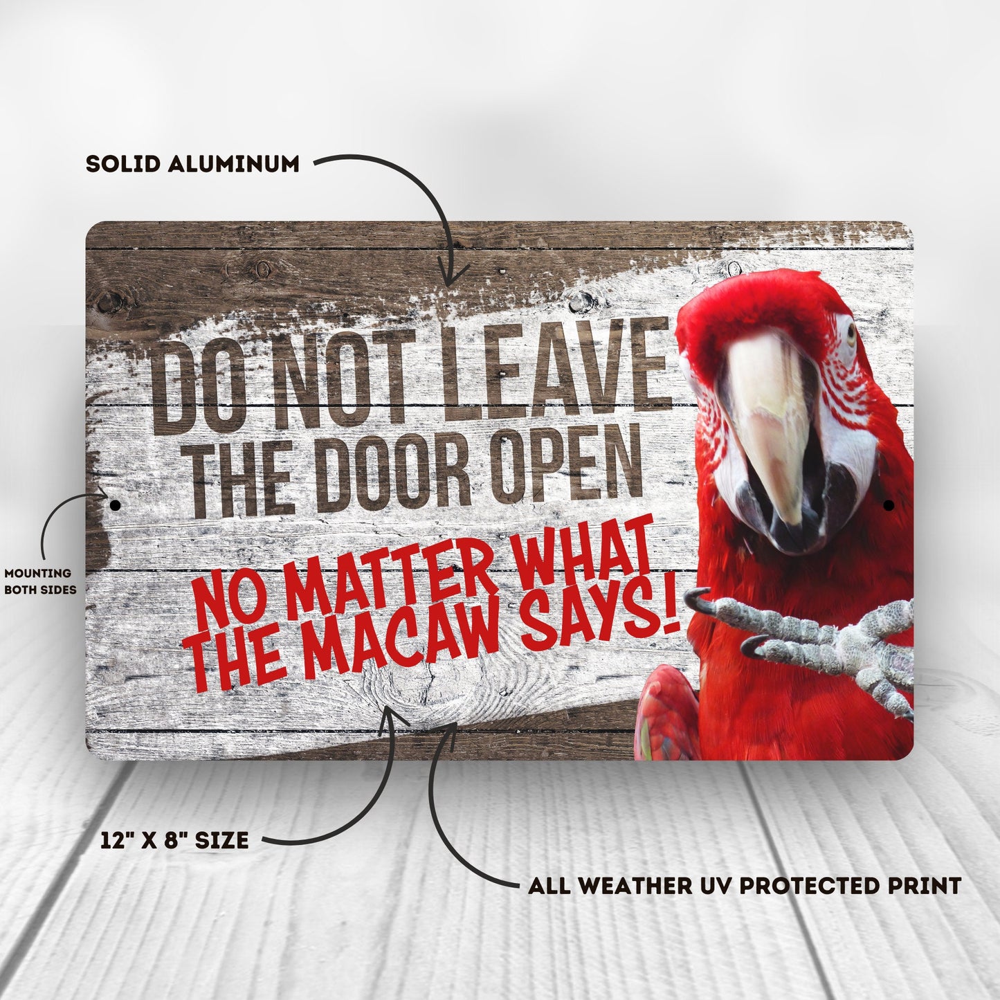 Scarlet Macaw Sign