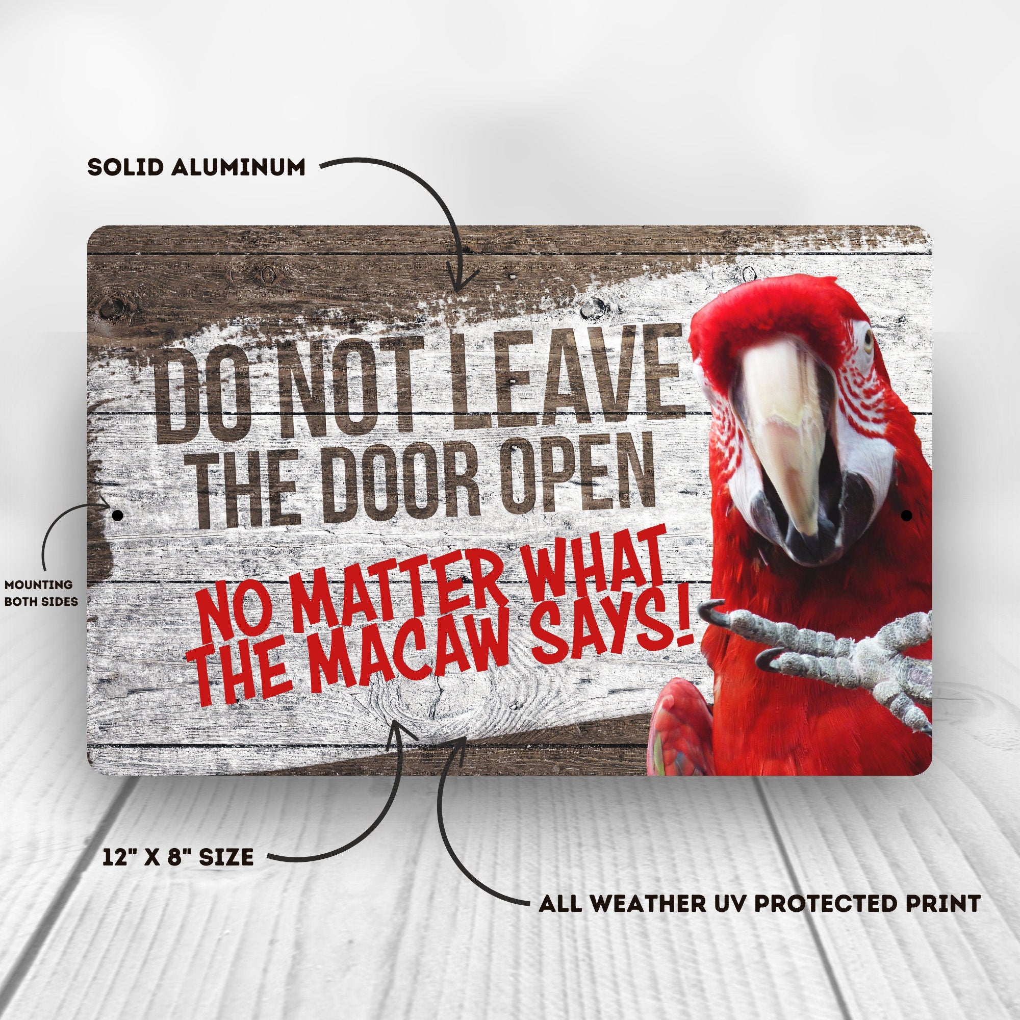 Scarlet Macaw Sign