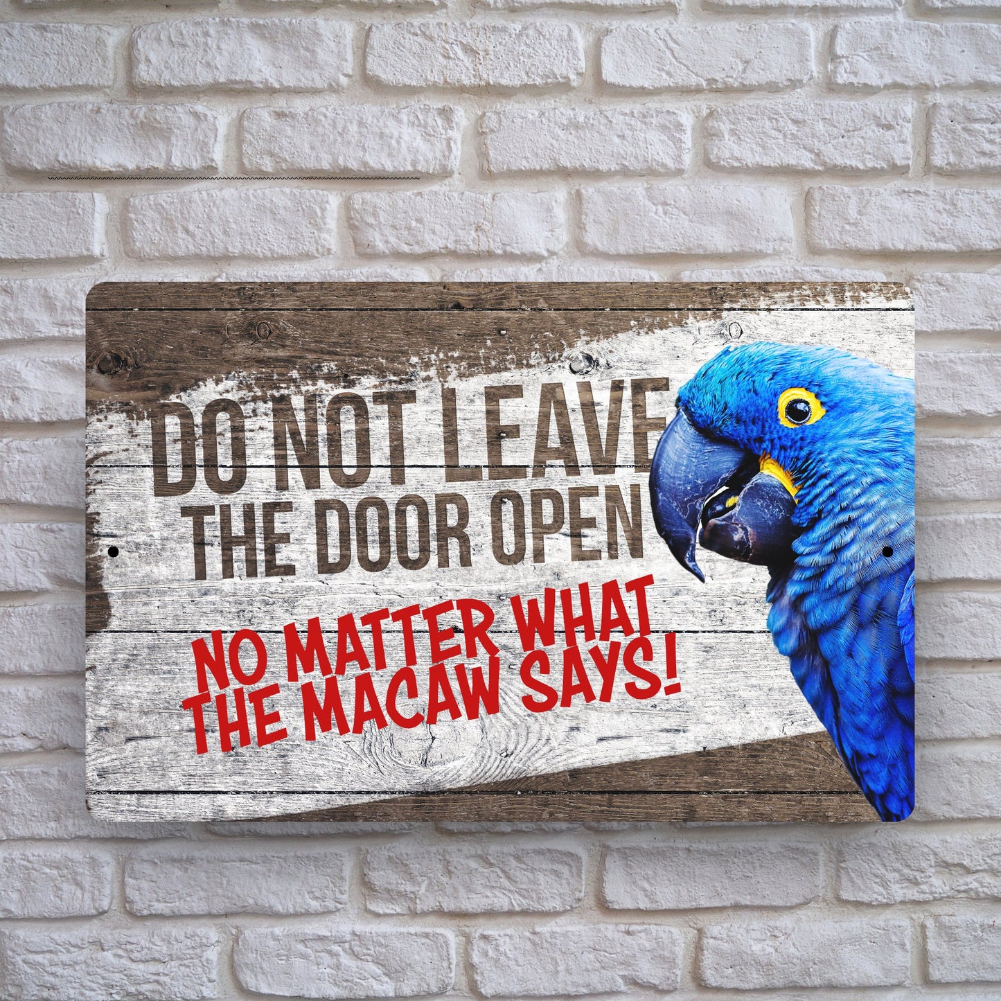 Hyacinth Macaw Sign