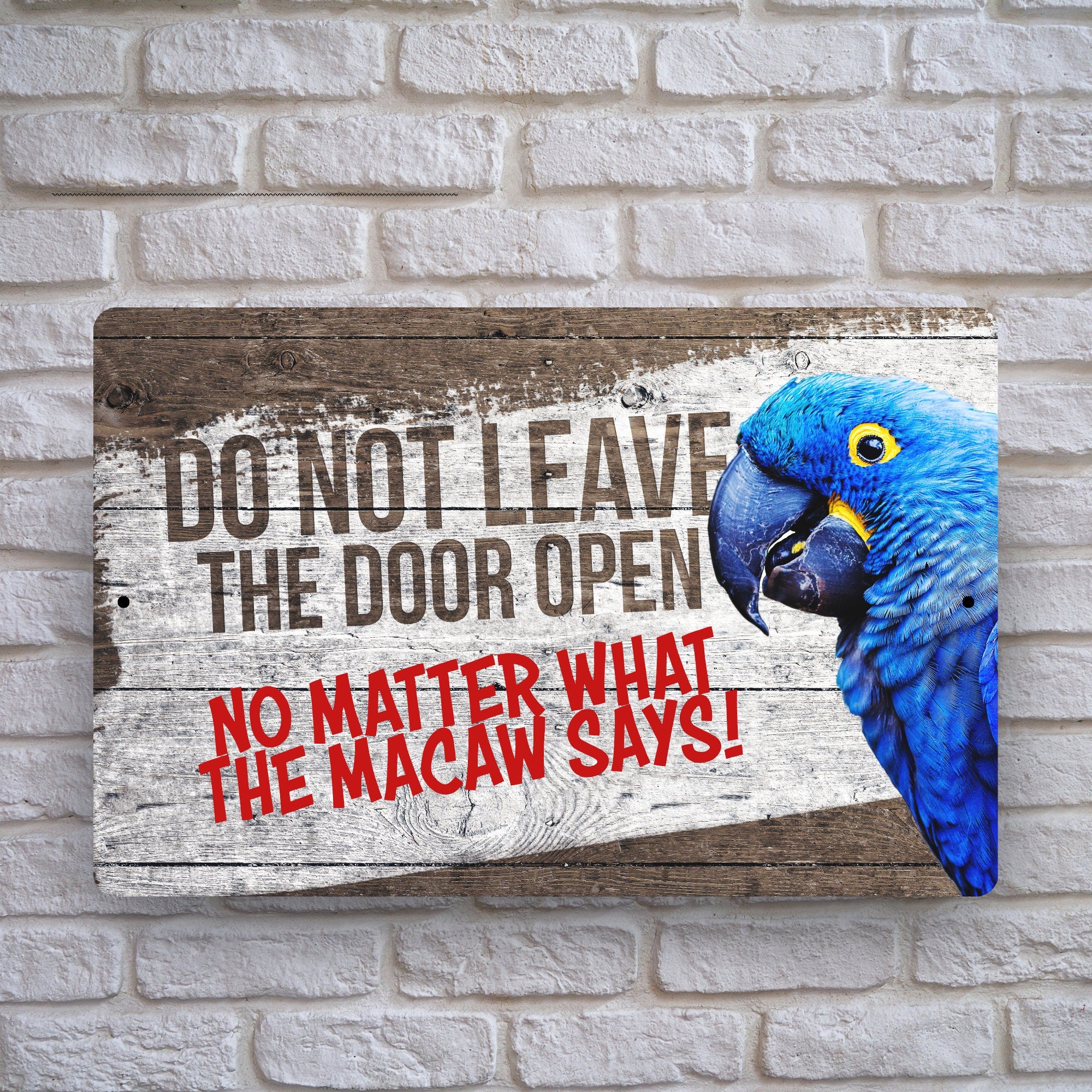 Hyacinth Macaw Sign