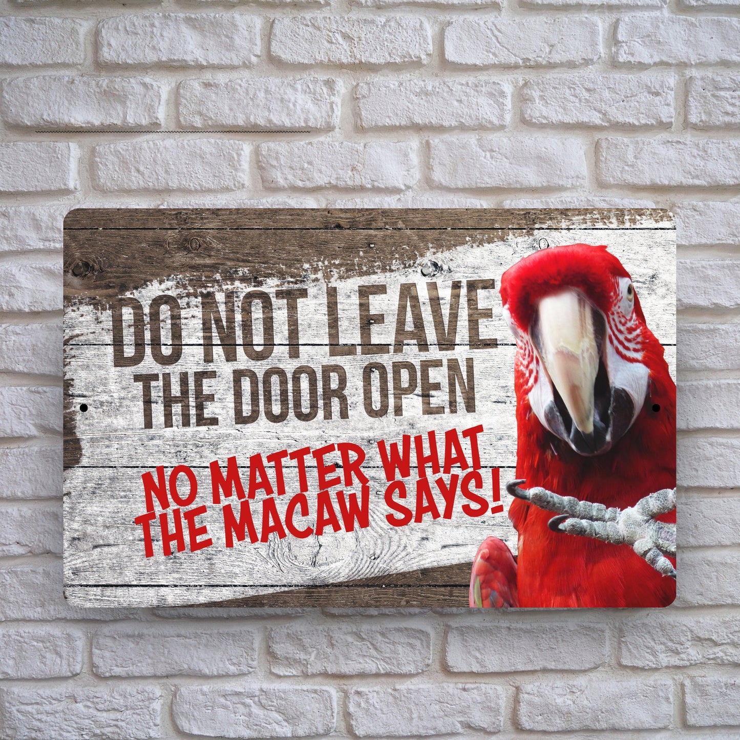 Scarlet Macaw Sign