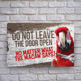 Scarlet Macaw Sign