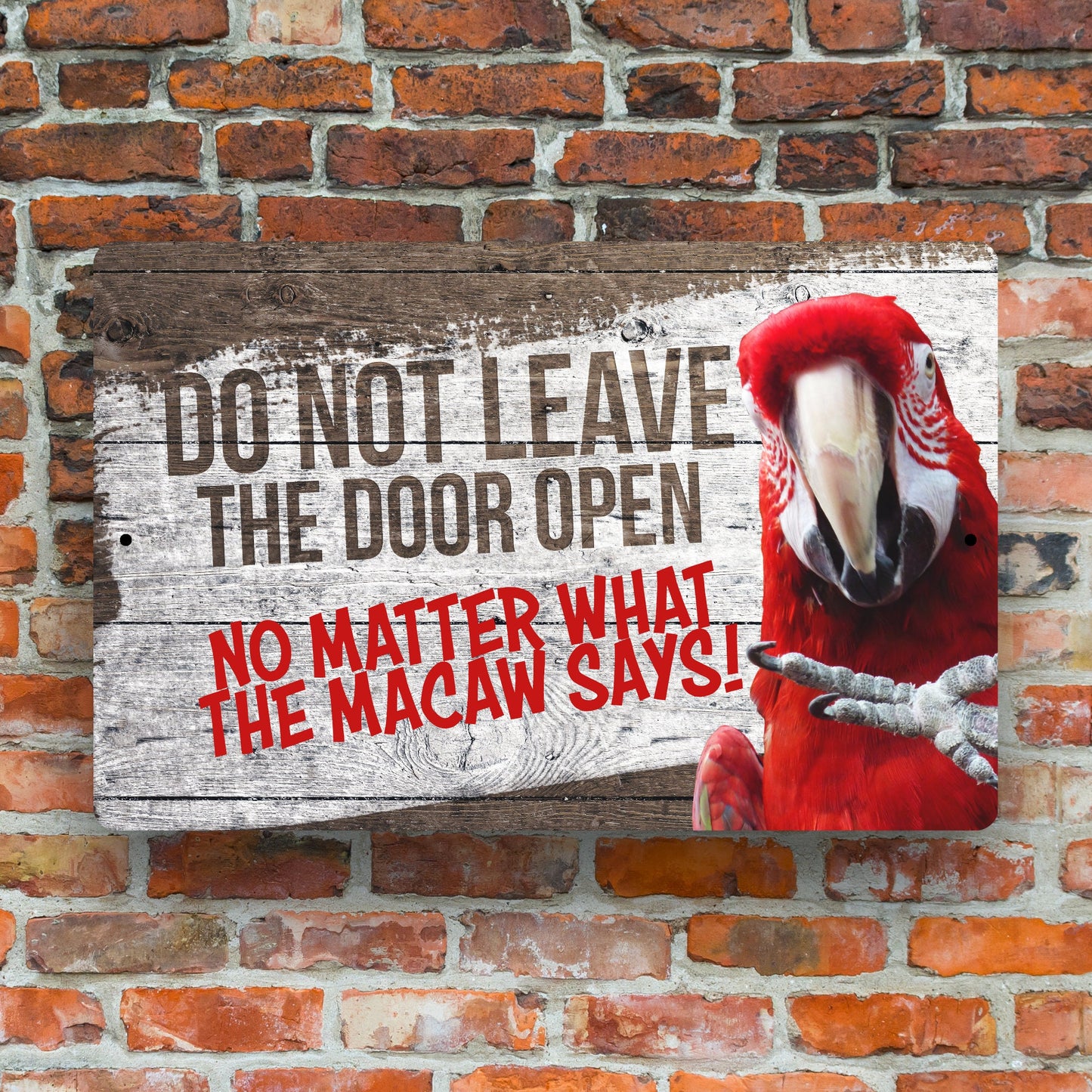 Scarlet Macaw Sign