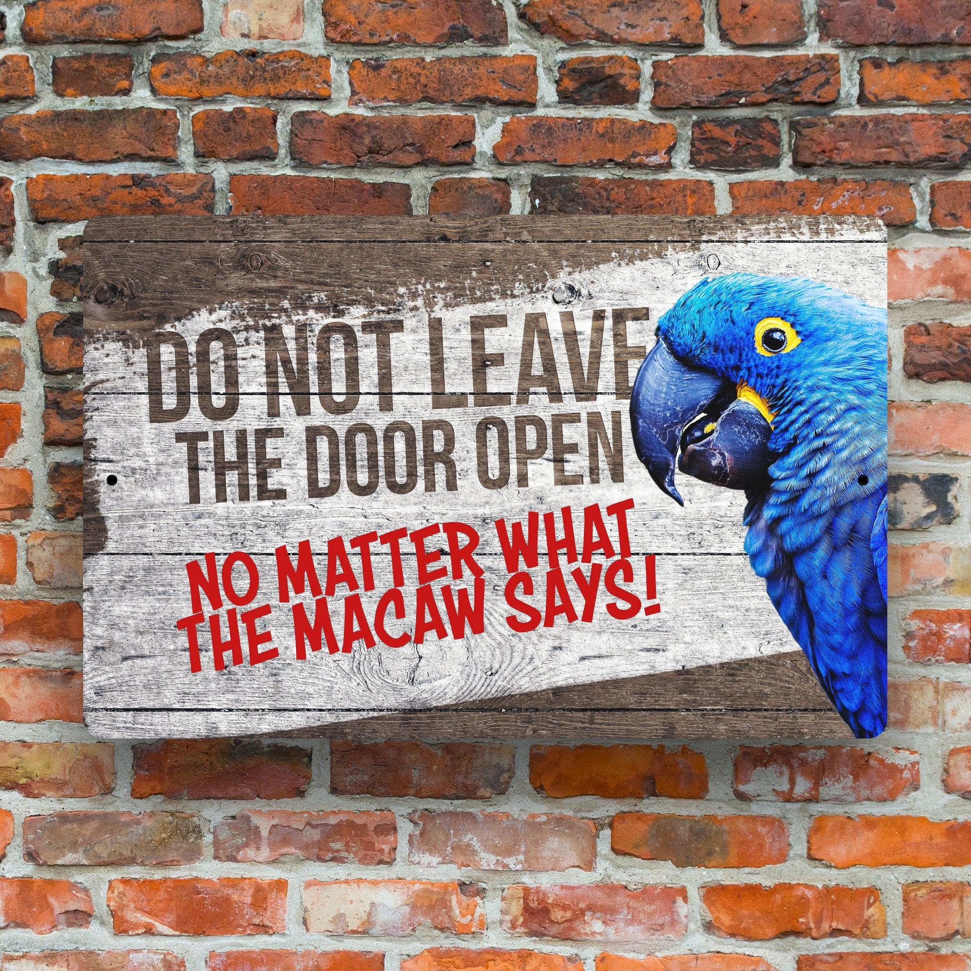 Hyacinth Macaw Sign