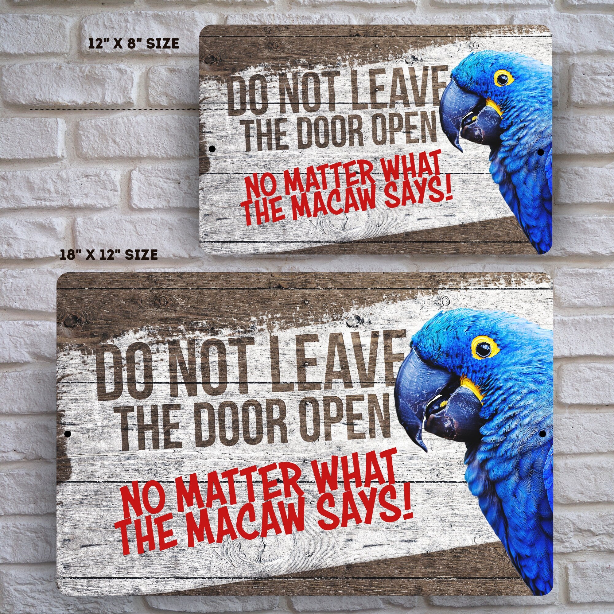 Hyacinth Macaw Sign