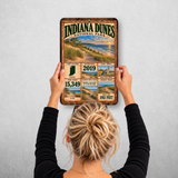 Indiana Dunes National Park aluminum sign hanging on a wall