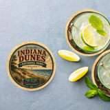 Indiana Dunes National Park Ceramic Coaster – 4" Round