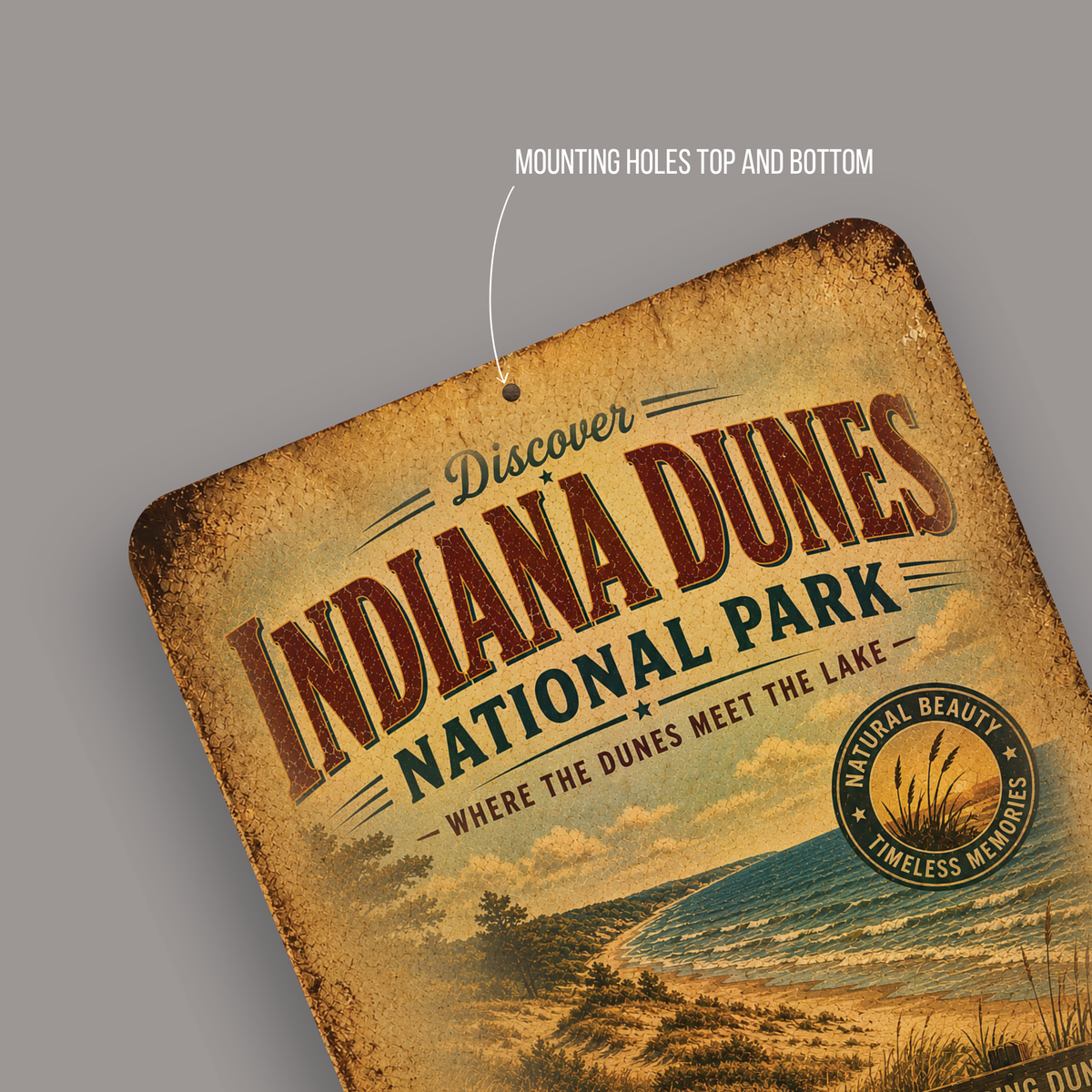 Indiana Dunes National Park Metal Sign