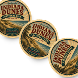 Indiana Dunes National Park Ceramic Coaster – 4" Round