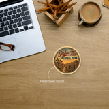 Joshua Tree National Park Ceramic Coaster – 4" Round