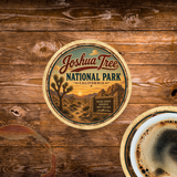 Joshua Tree National Park Ceramic Coaster – 4" Round